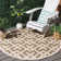 Arneshia Geometric Green/Bone Area Indoor/Outdoor Area Rug
