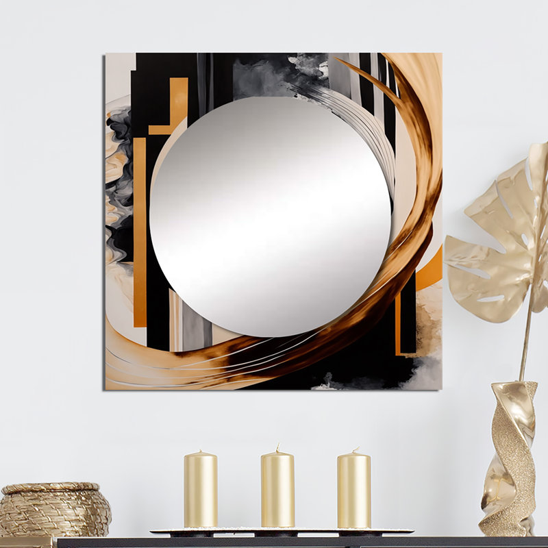 Magaly - Grand miroir carré moderne pour décoration murale, 23 po x 23 po