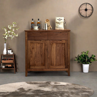 Solid wood storage cabinet