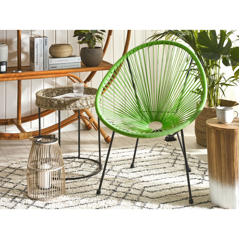 Broseley Wicker Outdoor Lounge Chair, Green