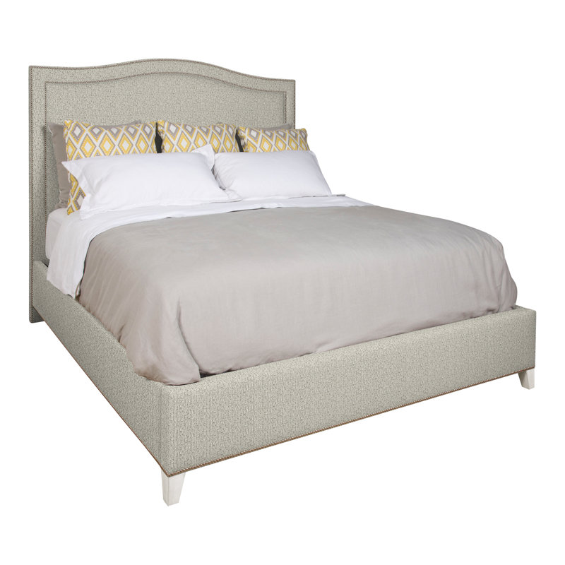 Caroline/Casey Upholstered Bed, Tuck Metal, Casa Blanca, Yes