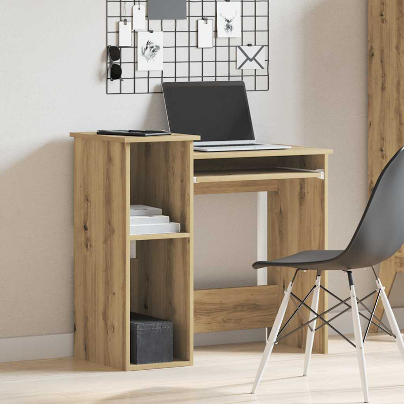 Basanta Computer Desk, Artisan Oak