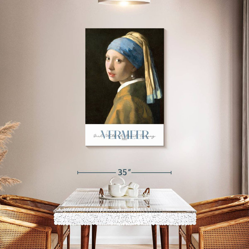 «Girl With Pearl Pearl», exposition de Vermeer, H 45 po x l 30 po