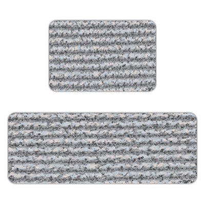 Texture abstraite, ensemble de 2 tapis de cuisine