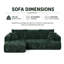 Canapé Boneless, canapé modulaire en L Chenille-129718218-129718219
