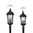 Saturn 34.75" Six-Light Candle Outdoor Post/Pier Mount Lantern
