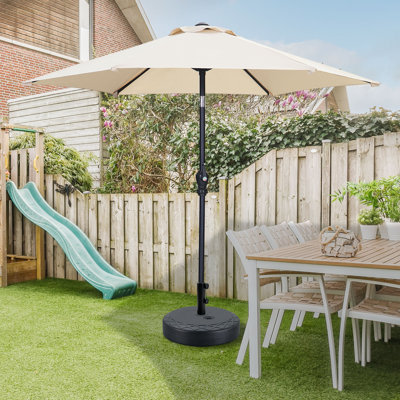 Parasol de patio 7,5 pi avec base