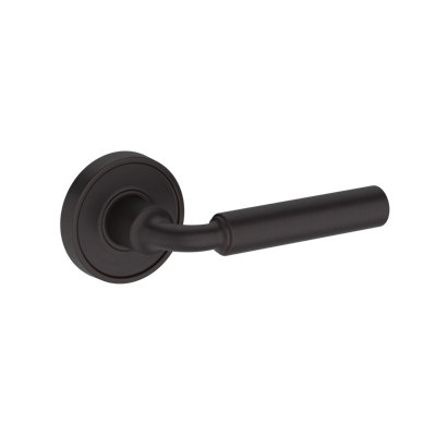 La Conner Half Dummy Lever with Recessed Round Rose in Lifetime (PVD) 