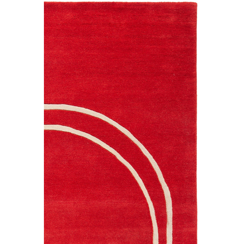 Charbonneau Drive Hand Tufted Wool Geometric Rug, Runner 2'6" x 10'
