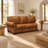 Velencia Luxury Top Grain Leather 92" Sofa
