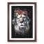 Lion Abstract Paint Splash - Picture Frame Graphic Art-56922954-56922957