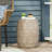 Outdoor Unique Honeycomb Pattern Side Table, Boho Design End Table, Small Accent Table