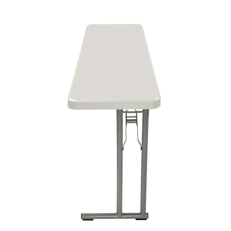 Gray 60" Lightweight Folding Seminar Table with Steel Frame