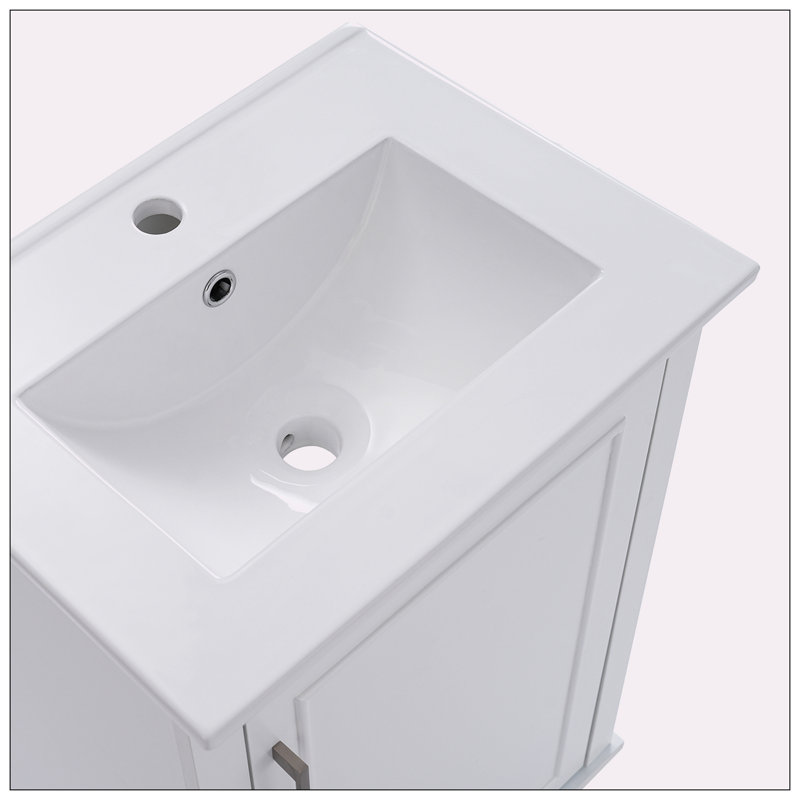 Petite armoire de meuble-lavabo 20 pouces, Blanc