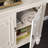Tropman Antique White Double-Door Accent Cabinet