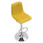 Adelaid Swivel Upholstered Adjustable Height Counter Stool with Metal Frame-601032454