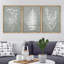Green Forest Flower, reproduction d'art encadrée sur toile 3 pièces-91874773-91874774