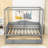 Karoly Twin Wooden Canopy Day Bed with Drawers-642574661