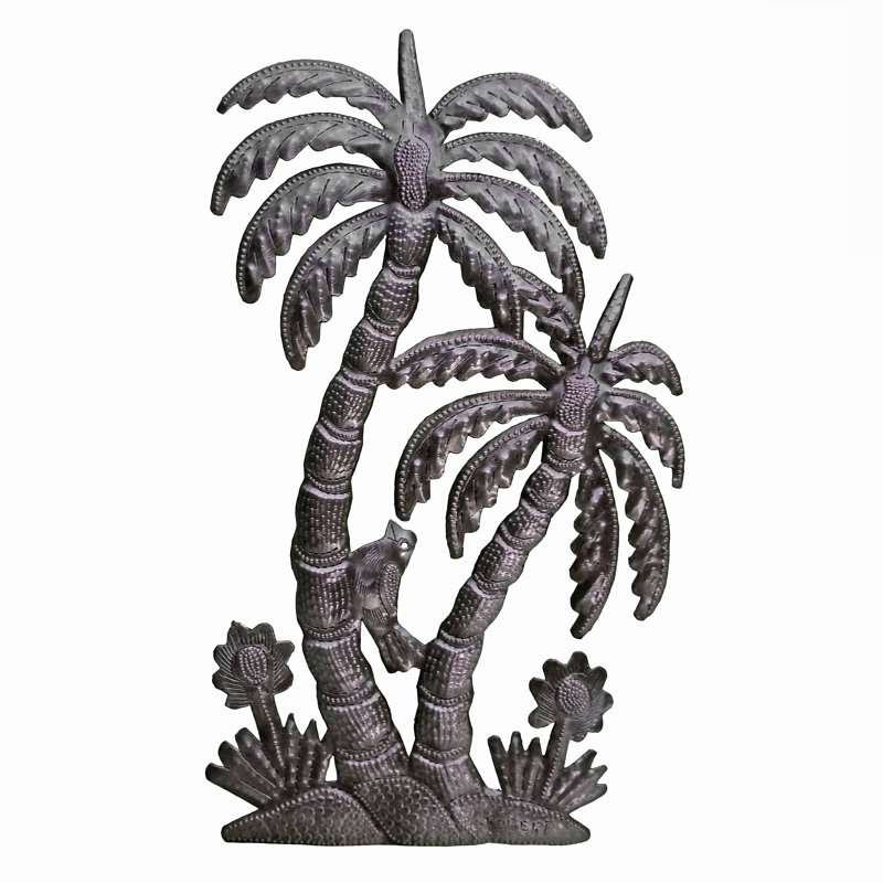 Décoration murale double palms