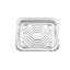 Demi-moule rectangulaire en aluminium peu profond - jetable pour les événements de restauration, les stations de buffet, les plats de réchaud, le rôtissage au four, la cuisson, la vapeur, la préparation des repas, le rangement du congélateur, les mets à emporter et les services alimentaires (24)