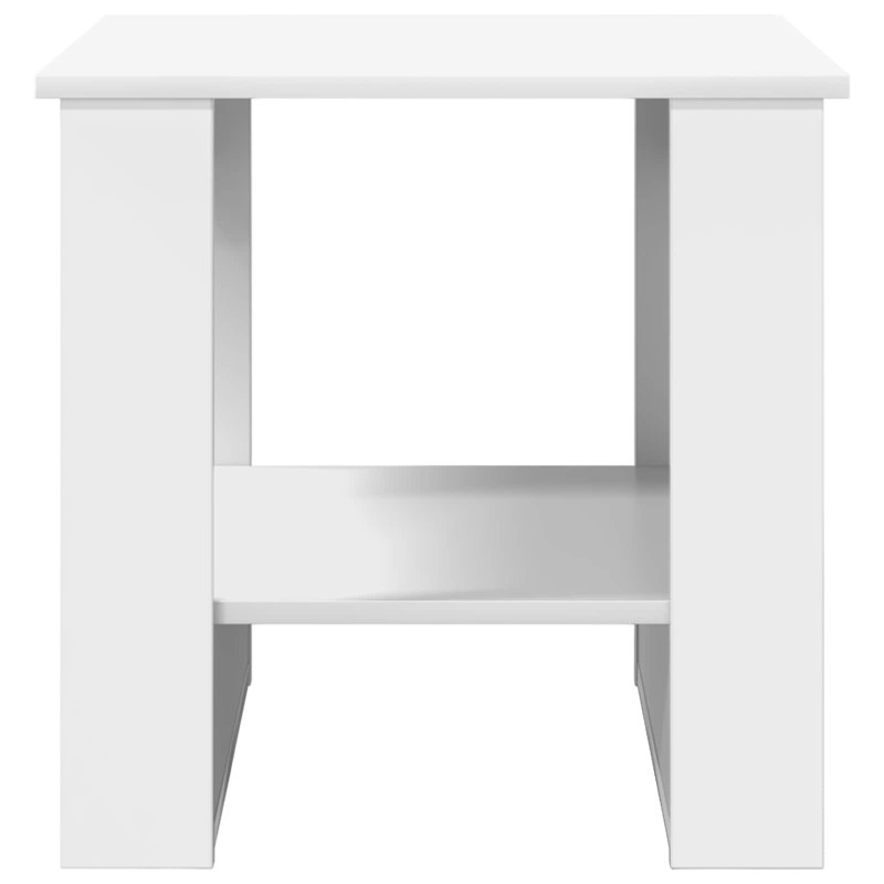 Coffee Table with Storage, 50cm. H x 51cm. L x 50cm. W, White