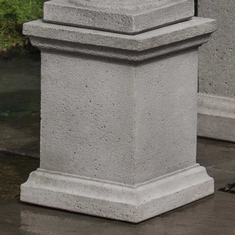 Wolcott Pedestal, 12.5'' H x 9.5'' W x 9.5'' D, Nero Nuovo
