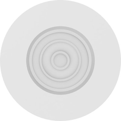 Standard Grayson Bullseye Rosette with Square Edge