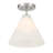 Hashimoto 1-Light Mini-Pendant or Semi-Flush in Satin Nickel-1145951838