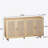 62.20 Elegant and Functional 4-Door Rattan Decorative Storage Cabinet with Ample Space and Stylish Design
