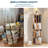Wooden Rotating Bookshelf, 4-Tier 360° Display Floor-Standing Bookcase, Multi-Functional Storage Organizer For Kids And Adults In Living Room-710490632