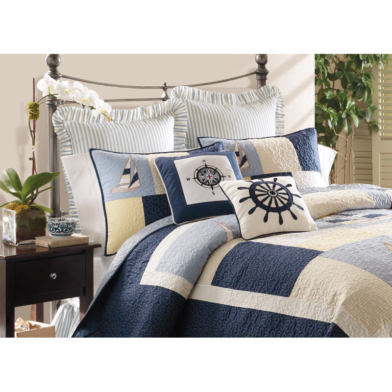 Courtepointe en coton percale Sailing, Courtepointe simple