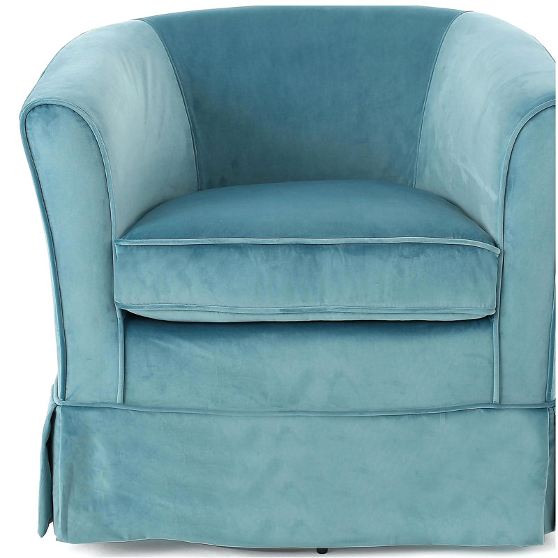 Chaise pivotante avec housse amovible, Bleu