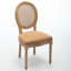 Chaises de salle à manger de style français brun clair en forme de A 2, structure en bois massif d'aspect peint antique, revêtement et dossier en lin, ressort en acier à mousse souple pour coussin, 38,37 de hauteur, 23,66 de profondeur, 19,5 de largeur 2 - inspiré-2107313642