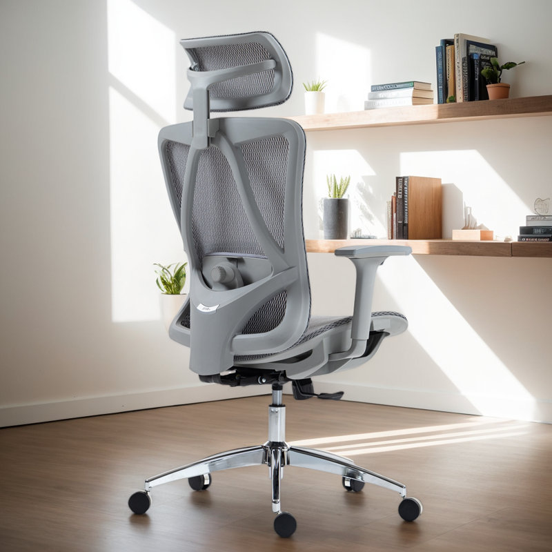 51" Ergonomic Office Chair, High-Back Breathable Mesh Task Chair, Computer Gaming Executive Chair With Adjustable Seat Height And Backrest