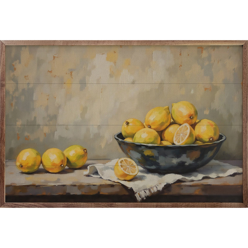 Bol de citrons, H 5 po x l 8 po