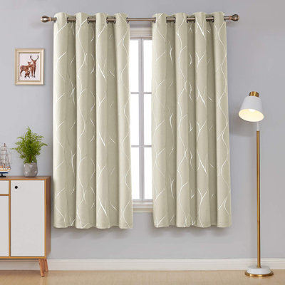 Kellda Thermal Room Darkening Polyester Curtain Panels