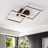 2-light Dimmable Led Square Semi-flush Mount