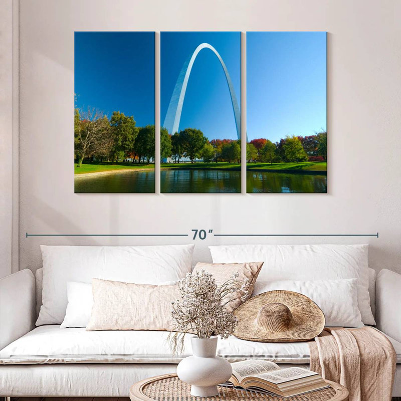 The Saint Louis Gateway Arch, 32" H x 50" W