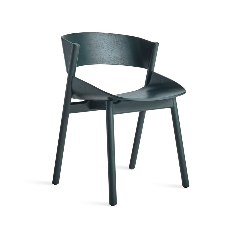 Port Dining Chair, Navy Green on Ash