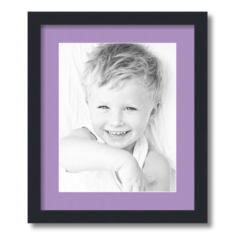 Matte Picture Frame with Mat, Lavender Mist