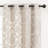 Branca Polyester Damask Semi Sheer Grommet Curtain Panel Set-1209475015-1209475013
