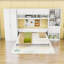 Lit escamotable en bois avec 2 tiroirs, tablettes et garde-robe-771299381-771299380