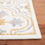 Tapis en laine / coton touffeté à la main gris / orange / ivoire Caleia-507886982
