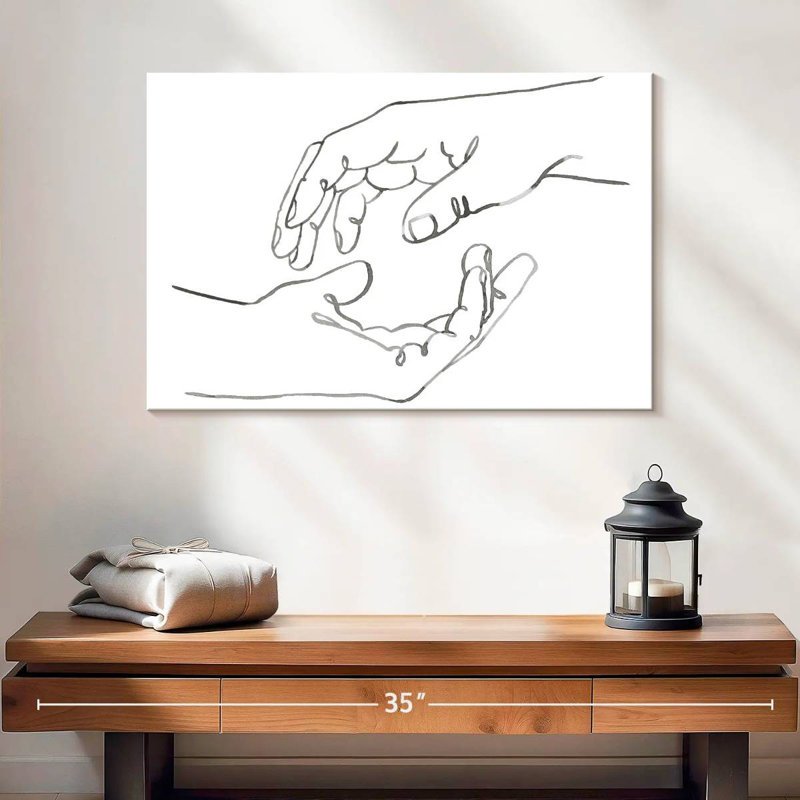 Alcaraz Gestures in Hand I, 16" H x 24" W