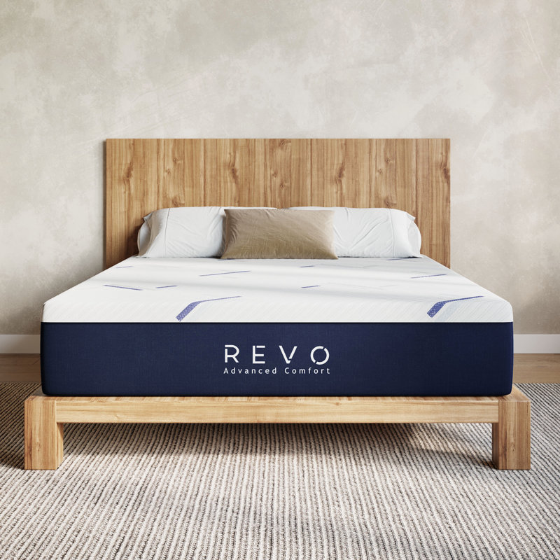 Revo 14'' Medium Gel Memory Foam Mattress, King, 14"