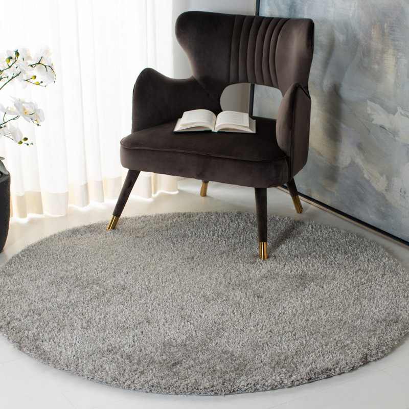 Winnett Shag Hand Tufted Performance Solid Color Rug, Rectangle 3' x 5'