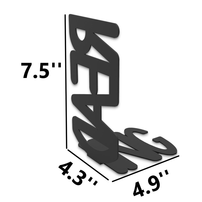 Metal Assembled Reading Bookend