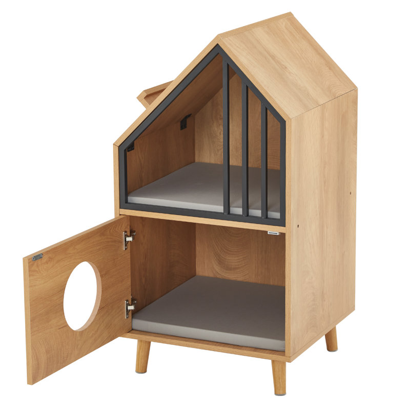 Habitation pour chat H 36,7 po x l 19,8 po, Brun