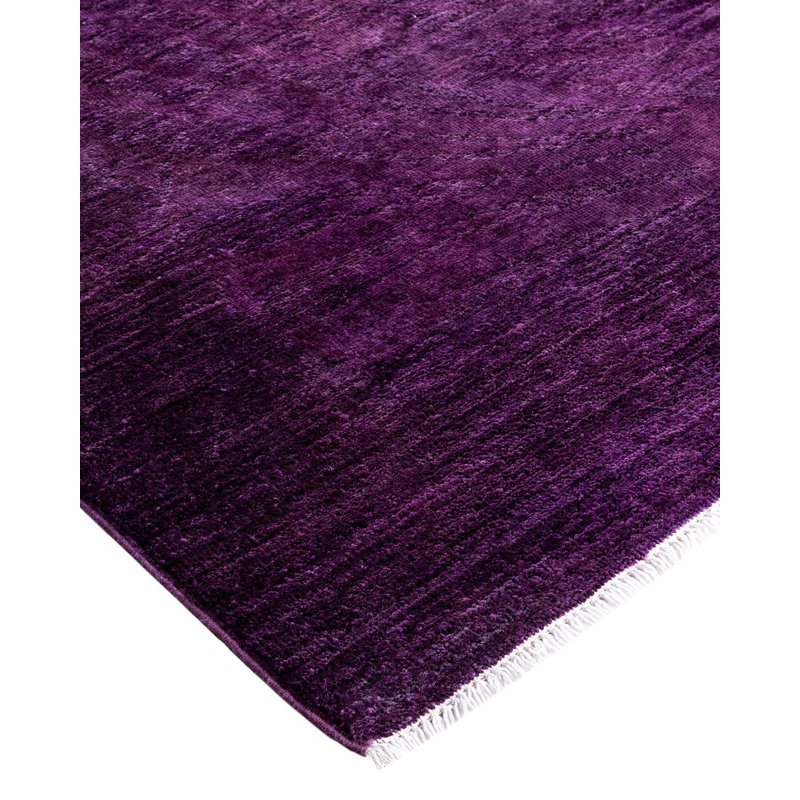 Overyed One-of-a-Kind Rectangle 9' X 12'5" Hand Knotted Area Rug