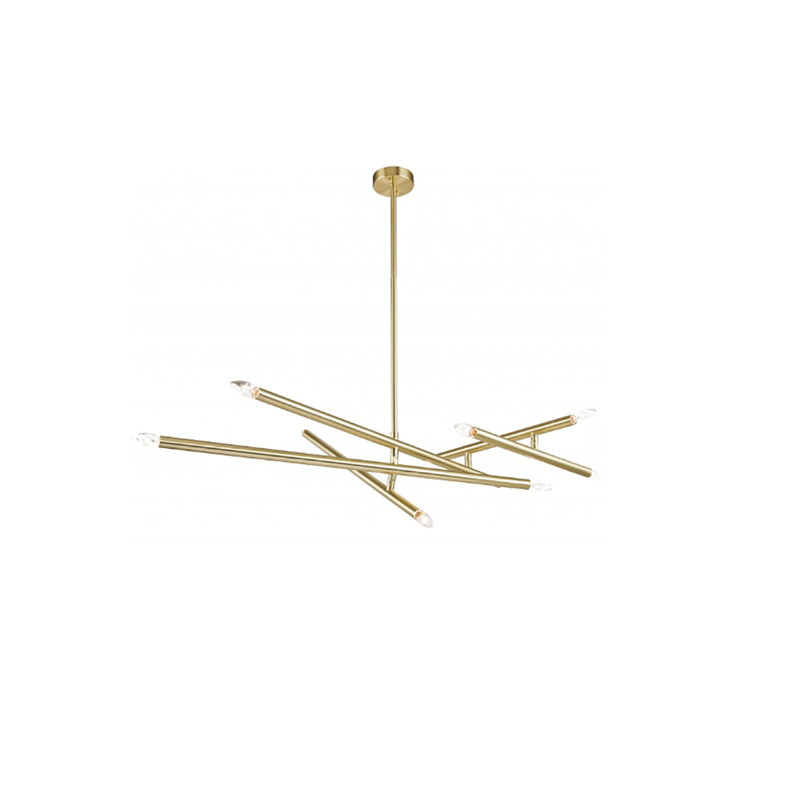 Lustree linéaire 12 lumières spoutnik moderne skoog